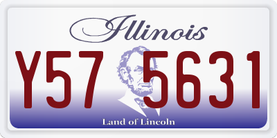 IL license plate Y575631