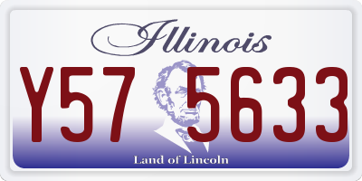 IL license plate Y575633
