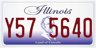 IL license plate Y575640