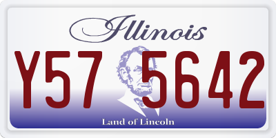 IL license plate Y575642