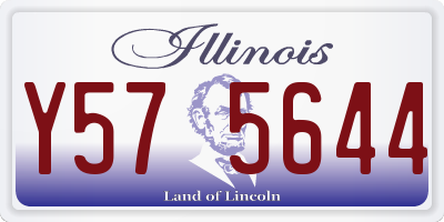 IL license plate Y575644