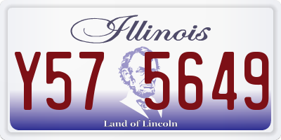 IL license plate Y575649