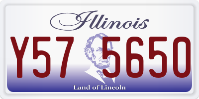 IL license plate Y575650