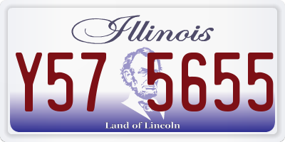 IL license plate Y575655