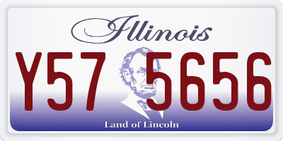 IL license plate Y575656