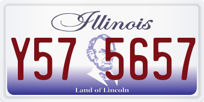 IL license plate Y575657