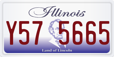 IL license plate Y575665