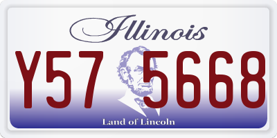 IL license plate Y575668