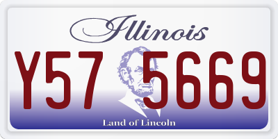 IL license plate Y575669