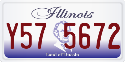 IL license plate Y575672