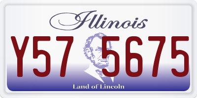 IL license plate Y575675