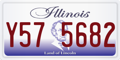 IL license plate Y575682