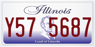 IL license plate Y575687