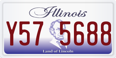IL license plate Y575688