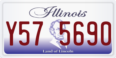 IL license plate Y575690