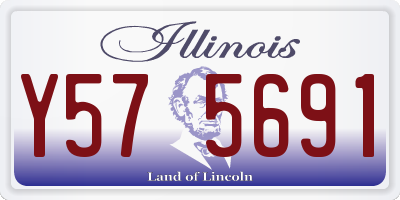 IL license plate Y575691