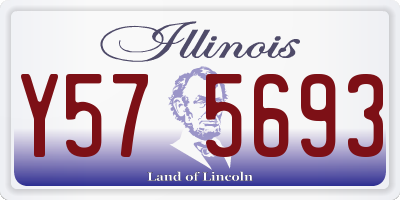 IL license plate Y575693