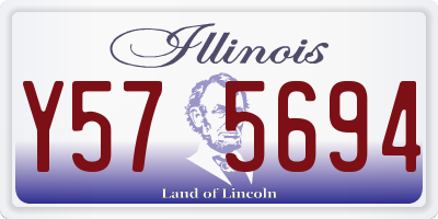 IL license plate Y575694
