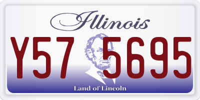 IL license plate Y575695