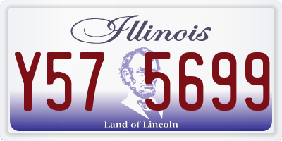 IL license plate Y575699