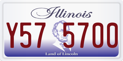 IL license plate Y575700