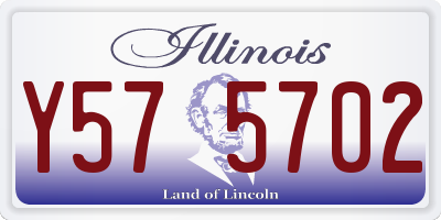 IL license plate Y575702