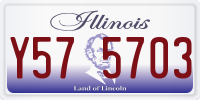 IL license plate Y575703
