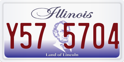 IL license plate Y575704
