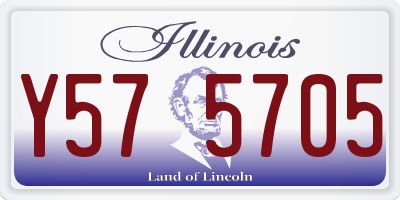 IL license plate Y575705