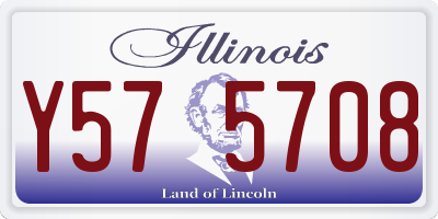 IL license plate Y575708