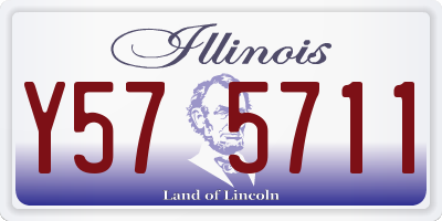 IL license plate Y575711