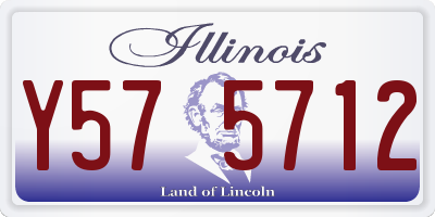 IL license plate Y575712
