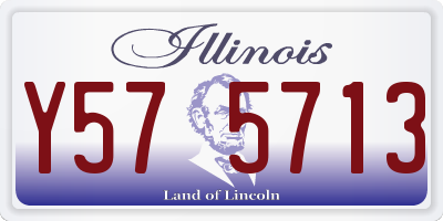 IL license plate Y575713