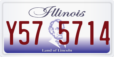 IL license plate Y575714