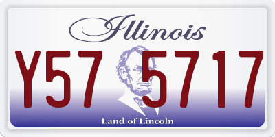 IL license plate Y575717