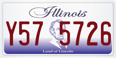 IL license plate Y575726