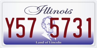 IL license plate Y575731