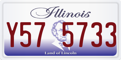 IL license plate Y575733