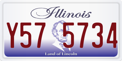 IL license plate Y575734