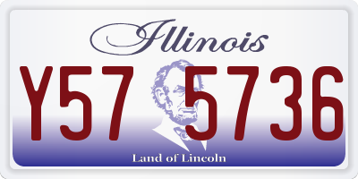 IL license plate Y575736