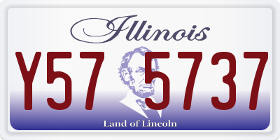 IL license plate Y575737