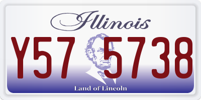 IL license plate Y575738