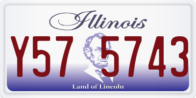 IL license plate Y575743