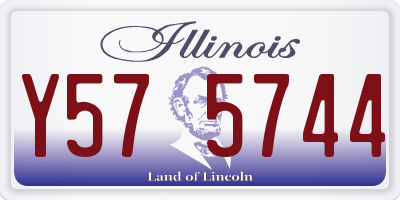 IL license plate Y575744