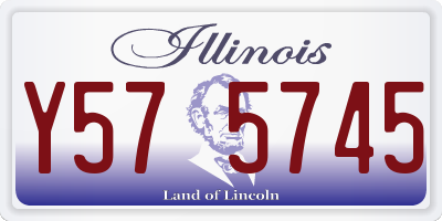 IL license plate Y575745