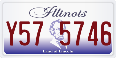 IL license plate Y575746