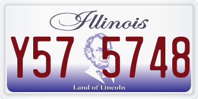 IL license plate Y575748