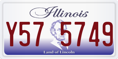 IL license plate Y575749
