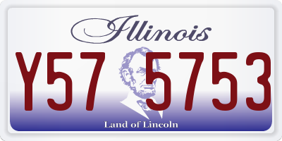 IL license plate Y575753