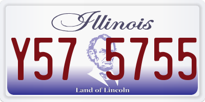 IL license plate Y575755
